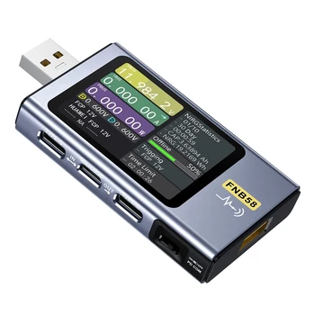 USB Tester 4-28V 7A LCD USB A&C Napetost, Trenutna Moč Tester Multimeter Z Bluetooth, PD2.0/PD3.0,QC2.0/QC3.0