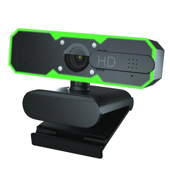 Fill Light Webcam Gaming Fotoaparat, Kamero USB 60Fps Računalnik 1080P Večfunkcijsko Webcam
