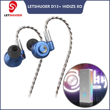 Letshuoer D13 V Uho HIFI Žične Slušalke Zaslon za Iphone 12 Android Hidizs XO Eno -, končano na dan & Uravnoteženo MQA Ključ DAC Softdog