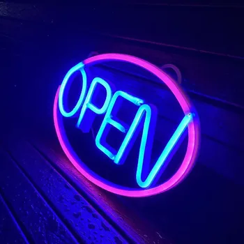 LED Store Neonskih Luči Odprt Poslovni Prijavite Steni Visi Noč Lučka Dom za Palice Klub Kave Prodajalnah Trgovina Odprta Znak Reklamni Dekor