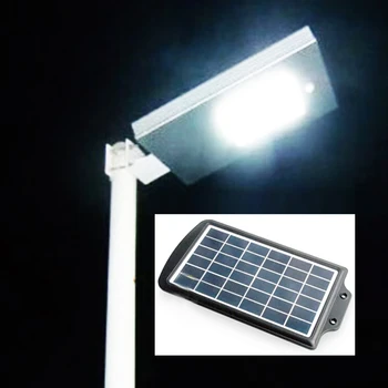 64 LED Integrativno Sončna Ulica Svetlobe, 4W PIR Senzor Gibanja na Prostem Svetlobo Vrt Cestne Svetilke