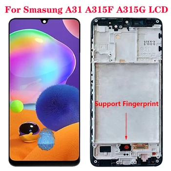 SUPER AMOLED Za Samsung Galaxy A31 LCD-Zaslon, Zaslon na Dotik, Računalnike LCD zaslon Za Samsung SM-A315F SM-A315F/DS Zaslon Deli