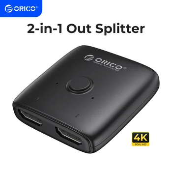 ORICO HDMI je združljiv Splitter 4K*2K 60HZ KVM Preklopnik Bi-Smer 1x2/2x1 Adapter Avdio Pretvornik Za PS5 Nintendo preklopnik