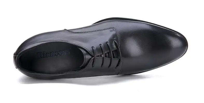 Novo konicami prstov moški čevlji pravega usnja formalno obleko čevlje čipke moda poročni čevlji