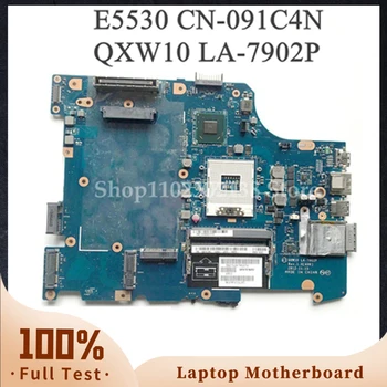 91C4N 091C4N CN-091C4N QXW10 LA-7902P Visoke Kakovosti Mainboard Za E5530 Prenosni računalnik z Matično ploščo Z SLJ8C HM77 100% Popolnoma Preizkušen OK