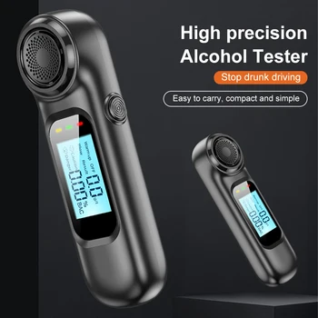 Brezkontaktno Prenosni Breathalyzer Visoko Precizne Alkohol Tester za ponovno Polnjenje Digitalni LCD Zaslon Dih Tester z Light & Sound