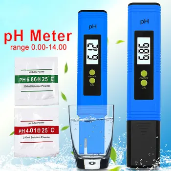 PH Meter 0.01 Visoko Natančnost, za Kakovost Vode Tester z 0-14 let, Razpon Merjenja Primeren Akvarij Bazen