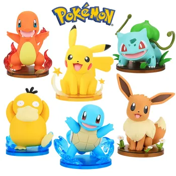 Najnovejši Resnično Pokemon figuric Anime znakov, Pikachu Toy model zbirateljske okraski