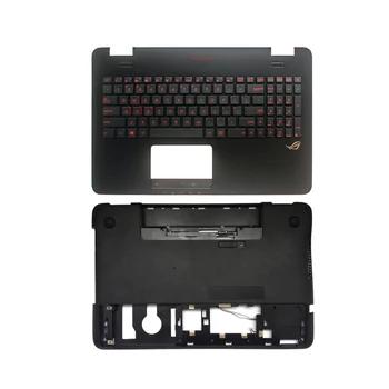 NAS osvetljen laptop tipkovnici za Asus GL551 GL551J GL551JK GL551JM GL551JW GL551JX GL551V GL551VW podpori za dlani Zgornji/Spodnji primeru zajema