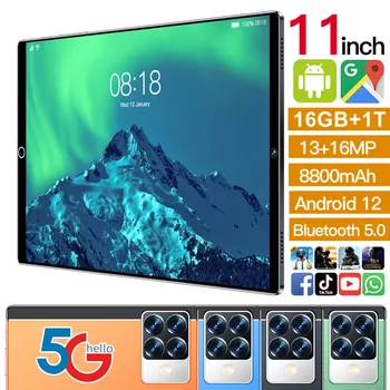 2023 Nova Globalna Različica Izvirnega Tablet PC 11 inch Android 12 16GB+1TB Tablet Deca Jedro Google Play WPS 5G WIFI Hot Prodaja Laptop