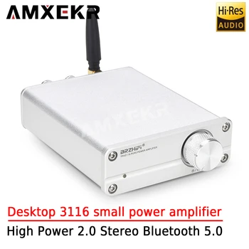 AMXEKR Namizje 3116 Majhne Ojačevalnika Moči 50 W+50 W High Power 2.0 Stereo Ravni High Fidelity Lossless Bluetooth 5.0