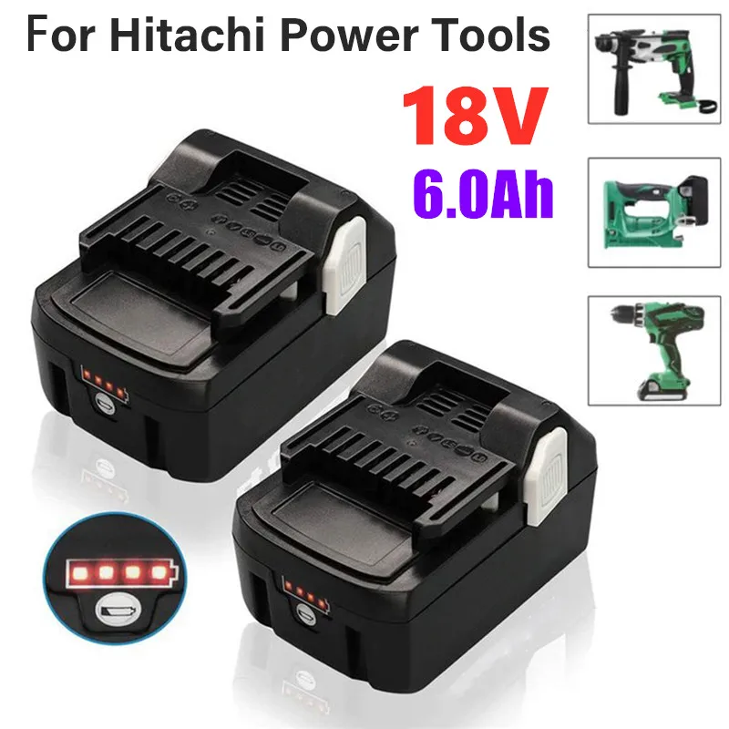 Visoke Kapazität 6000mAh 18V Li-Ersatz Batterie für Hitachi električno Orodje BSL1830 BSL1840 DSL18DSAL BSL1815X