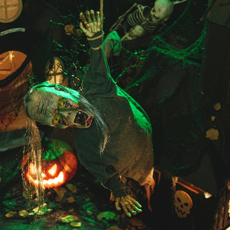 Halloween Visi Zombi z Grozo Zvok LED Oči Hiši Straši Halloween Notranja Zunanja Travnik Dvorišče Stranka Strašno Odlikovanja