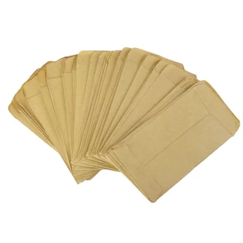 100 Kos/paket Majhne Kraft papir, Kraft Papir Darilo Candy Bag Letnik Poroko Rjavega Papirja 9*13cm