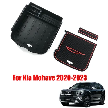 Za Kia Mohave 2020-2023 Avto Styling Pribor Centralne Armrest Polje Shranjevanje Pladenj Rokavice Organizator Box Palete