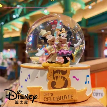 2021.4 Nov Slog Shanghai Disney 5. Obletnico Spominski Mickey Grad Bleščica Kristalno Kroglo Okras, Darila za Rojstni dan