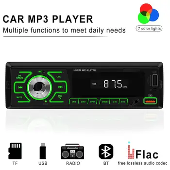 D3100 Avto MP3 Predvajalnik S Prostoročno Klicanje Radio DIN En Avto Stereo Audio Sistemi FM/USB Charge/TF/AUX/EQ