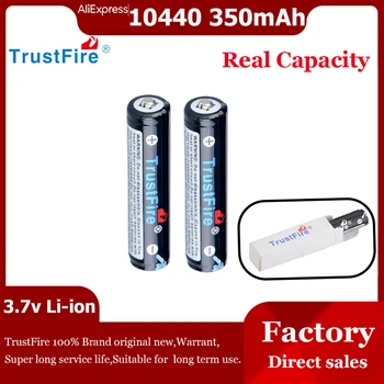 TrustFire 350mAh 10440 Litij-ionska Baterija 3,7 V dc Baterij za ponovno Polnjenje Svetilka Li-ion Celice, AAA Pravi zmogljivosti Za Igrače Mišk