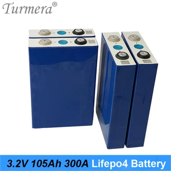 Lifepo4 Baterije 105Ah 3.2 V 300A Trenutno za Električno Kolo Baterije 36V 48V 12V Sončne celice, Uporabite Velikost 130*36*200mm 16Piece