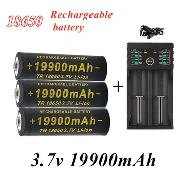 OK Nova 18650 baterijo 3,7 V 19900mAh polnilna liion baterija za Led svetilko, baterije 18650 baterijo Debelo +USB polnilec