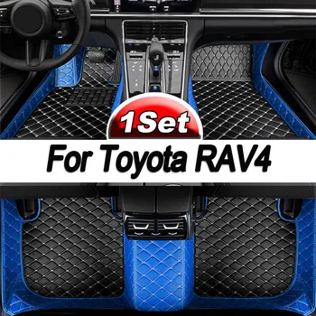 Avto predpražnike Za Toyota RAV4 Non-Hibridni 2013 2014 2015 2016 2017 2018 2019 po Meri Auto Stopalo Blazinice Notranja Oprema