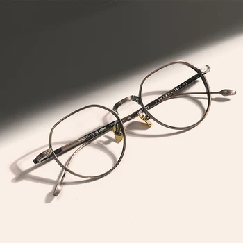 Čistega Titana moških modnih očal okvir oblikovalec blagovne znamke VRHUNSKIH optičnih očal ženske Kratkovidnost branje recept očala