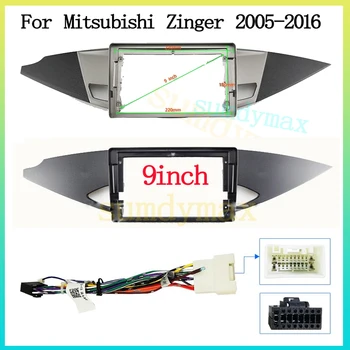 9 inch 2 Din avtoradio Fascijo Okvir Za Mitsubishi Zinger 2005-2016 velik zaslon 2 Din android Avto Radio Fascijo okvir