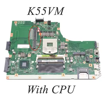 Prenosni računalnik z Matično ploščo Za ASUS K55VM GLAVNI ODBOR REV 2.0 SLJ8E GMA HD4000 DDR3 S GPU Režo+CPU