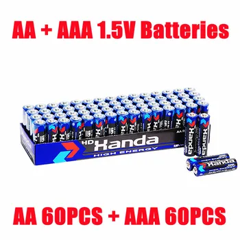 AA AAA Št 7/5 ogljikovih cink manganese1.5 otrok je igrača redni R6 R03dry baterije vir debelo, proizvajalec, Št 5/7 baterije