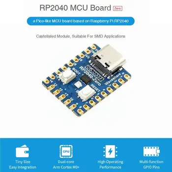 Original Za Raspberry Pi PICO Razvoj Odbor RP2040-Zero Mini Mikrokrmilnik Dual-core Cortex M0+ Procesor 2MB Flash C5H7