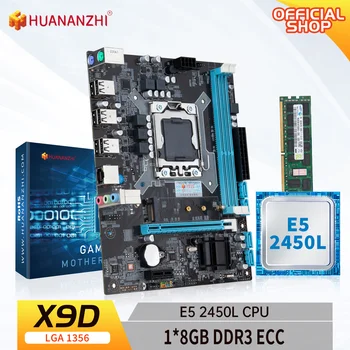 HUANANZHI X79 X9D matični plošči Nastavite Z Xeon LGA 1356 E5 2450L Cpu 1pcs x 8GB = 8GB 1333 10600R DDR3 ECC REG Pomnilnik RAM