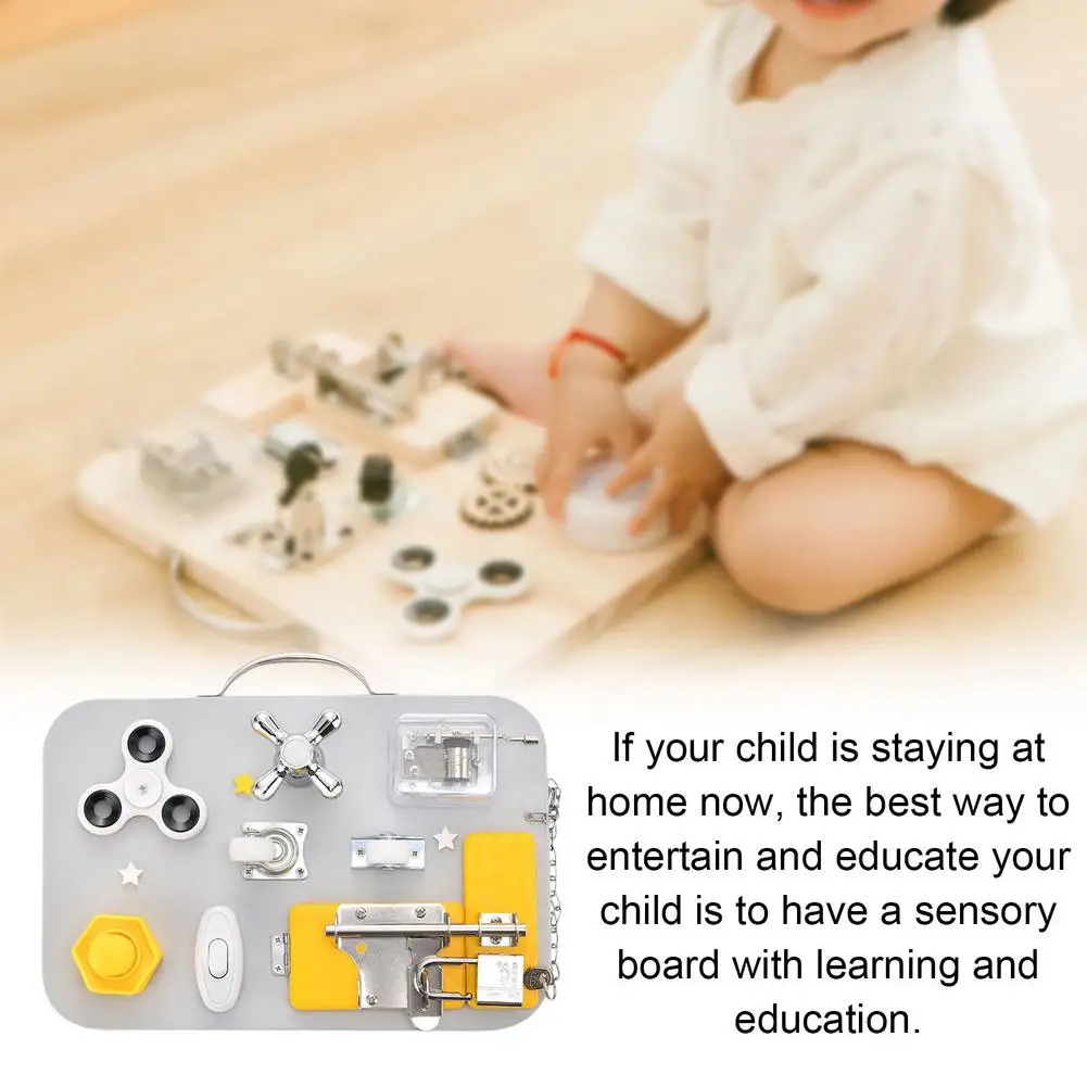 Busyboard Montessori Igrača Bistvene Izobraževalne Senzorično Odbor Za Toddlers Ntelligence Izboljšanje Izobraževalne Igrače Za Dojenčka