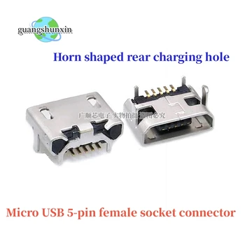 10pcs/veliko Mikro USB 5pin Jack Ženski Vtičnice Priključek OX Rog Tip za Rep Polnjenje Mobilnega Telefona Prodajo na Izgubo Rusija