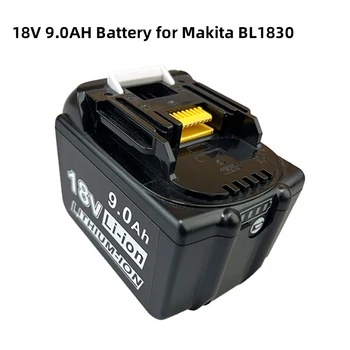 18V 9.0 AH Baterija za Makita BL1830 9000mAh Litij-Ionska Izvijač Baterij za ponovno Polnjenje za BL1840 BL1850 LXT400 z Polnilnik