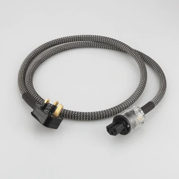 Audiocrast postajo p110 Silver plated Napajalni kabel Kraljestvu Napajalni kabel z 15A IEC HI End HI-fi uk Napajalni kabel