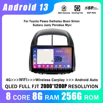 Za Toyota Passo Daihatsu Blagoslov Sirion Subaru Justy Perodua Myvi Auto Radio Predvajalnik Carplay Bluetooth Avtomobilski Stereo sistem GPS Video Android