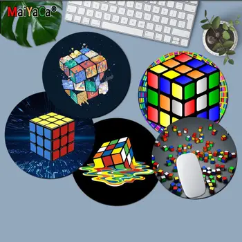 Rubikova Kocka Umetnosti DIY Krog Kabinet Gaming Laptop Computer Desk Mat Urad Notbook Mouse Pad Miško Mat Padmouse Mizo Igrajo Preproge