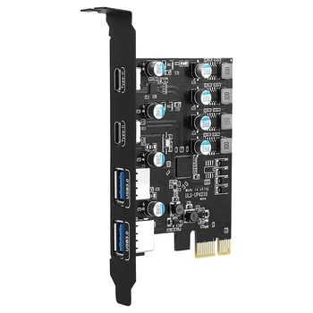 4 Vrata, PCIE Za USB 3.0, Širitev Kartico PCI Express Adapter Card Za Namizni RAČUNALNIK , ki Podpira Xp/7/8/10