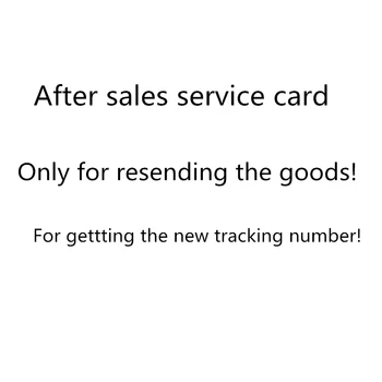 Poprodajne storitve kartice Za ponovno pošiljanje storitev! Samo za gettting novo številko za sledenje!