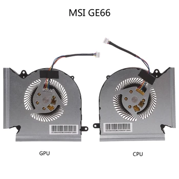 CPU/GPU Prenosnik Ventilator Hladilni Ventilator 5V 1.0 A 4-pin, 4-žice za OEM-je za MSI GE66 GP66 GL66 Series Prenosnik Del Brushless Motor HXBE