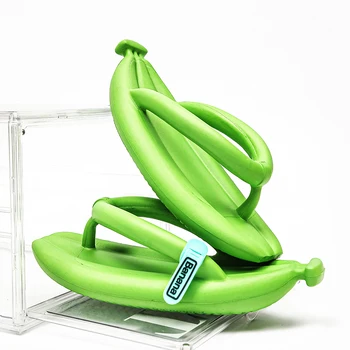 2023 Banana Moški Natikači Mehko Anti-slip Družino Copate Lahki Moški Sandali Udobno Platformo za Moške Risanka Copati Otroci