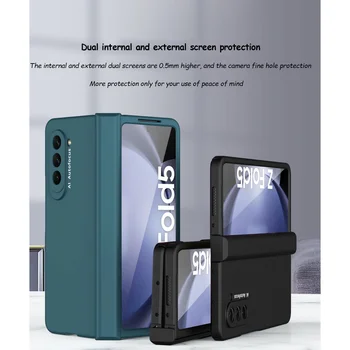 Tečaj Ohišje Za Samsung Galaxy Ž Fold5 Ž Krat 4 3 2 5 G Zložljiva Tečaj Pokrova s Sprednje Steklo Trdo Lupino