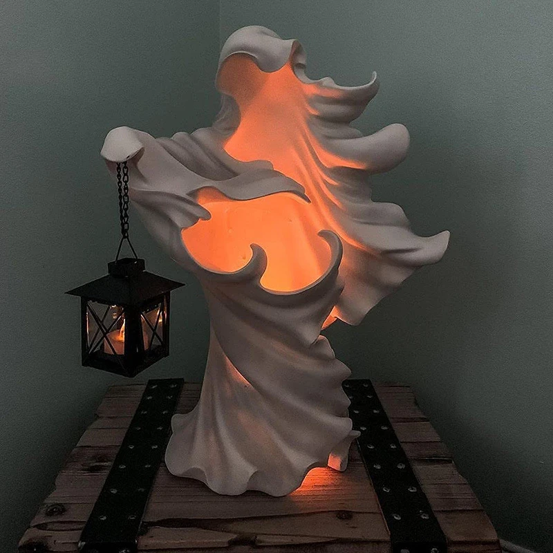 Brezosebna Duha Luč Duha Zbirateljske Izvajanje Luč Figur Sablastan Smolo Kip, Kiparstvo Razsvetljave za noč Čarovnic