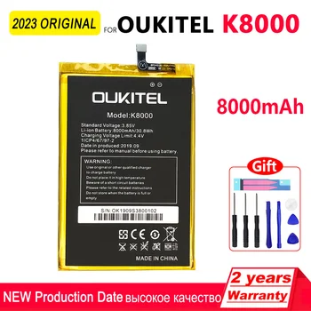 100% Prvotne 8000mAh K8000 Akumulatorska Baterija Za Oukitel K8000 Telefon Visoko kakovostne Baterije Z Orodjem+Številko za Sledenje