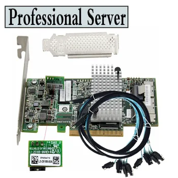 LSI 9267-8i PCI-E 3.0 8 Port 512M 6 Gbps SATA/SAS+ključnega pomena Podpora RAID 5, 6, RAID Kartice+8087 Kabel