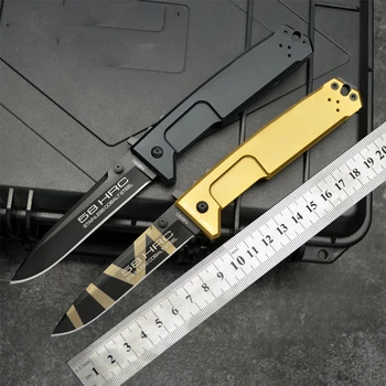 Extr Razmerje NEMESIS Folding Nož Visoko Trdoto Prostem Preživetje EOS Orodje CNC Aluminija Ročaj Taktične orodja Boj proti Obrambo noži