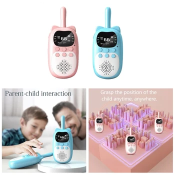 K0AC Otrok, Walkie-talkie, Brezžični 3KM Klic USB Polnjenje Prostem starši-otrok, Interaktivne Igrače Jasen Zvok Dolgo Vzdržljivost
