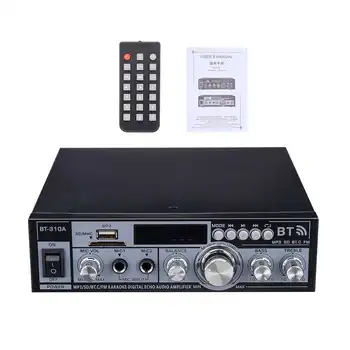 BT310A Doma Ojačevalnik HI-fi USB, FM Radio Car Audio Bluetooth, združljiva Ojačevalniki Subwoofer Theater Sound w/ Daljinski upravljalnik