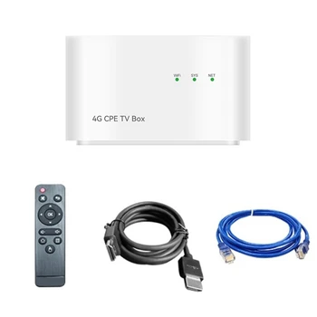 Wifi Usmerjevalnik 4G CPE TV BOX 4G Brezžični Usmerjevalnik Set-Top Box 2 In1 1GB+8GB S Reža za Kartico SIM (EU Vtič)
