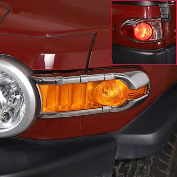 Za Toyota FJ Cruiser 2007-2021 Avto Spredaj Meglo Lučka Okvir Zadaj Rep Svetlobe Okrasni Pokrov ABS Svetlo Luč, Zunanja Oprema